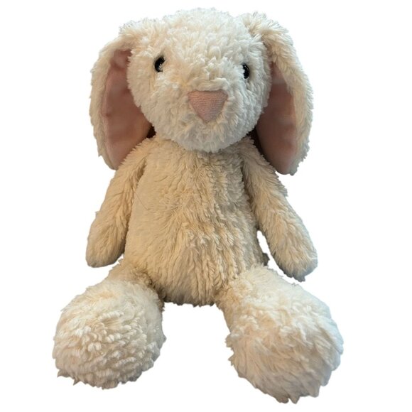 Manhattan Toy Co. Fluffy White Bunny Plush 14" Soft Cuddly Rabbit 2016 Collectib - Picture 1 of 4